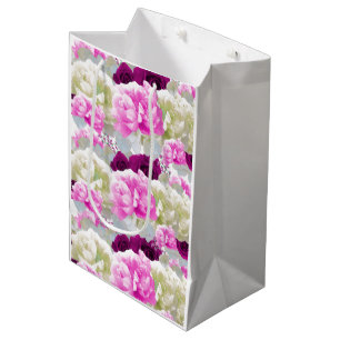 Rozen en pinda's, gemengde Bouquet Gift Bag Medium Cadeauzakje