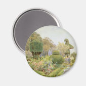 Rozen en Pinks van Elgood,  Engelse tuin Magneet (Voorkant / Achterkant)