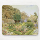 Rozen en Pinks van Elgood,  Engelse tuin Muismat (Voorkant)