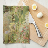 Rozen en Pinks van Elgood, Engelse tuin Theedoek (Quarter Fold)