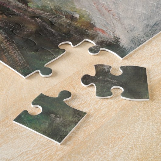 Rozen en pioenen in een vaas | Renoir Legpuzzel (Zijkant)