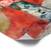 Rozen en pioenen in een vaas | Renoir Poster (Hoek)