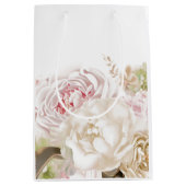 Rozen en Pioenen Speciale Gelegenheid Gift Bag Medium Cadeauzakje (Voorkant)
