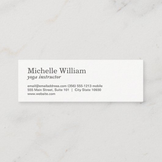 Rozen en poka Dots Mini Visitekaartje (Achterkant)