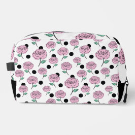 Rozen en polka stippen. toilettasje