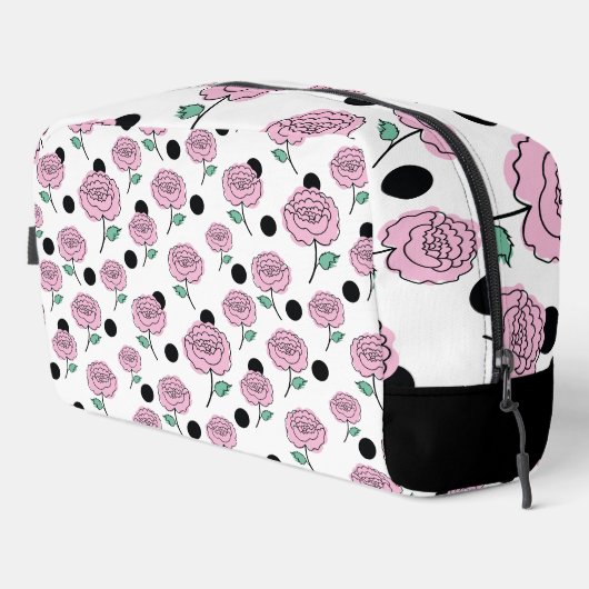 Rozen en polka stippen. toilettasje (Rechterhoek)
