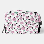 Rozen en polka stippen. toilettasje (Achterkant)