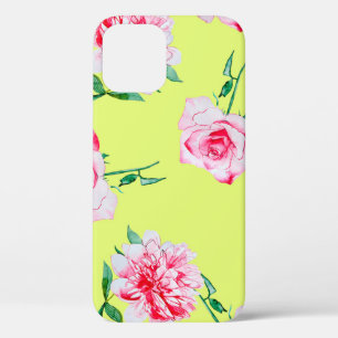 Rozen en pony waterverf illustratie patterna Case-Mate iPhone case