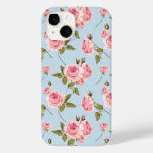 Rozen- en poolpuntenpatroon Case-Mate iPhone case (Achterkant)
