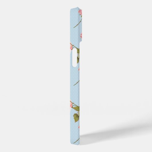 Rozen- en poolpuntenpatroon Case-Mate iPhone case (Achterkant / Rechts)