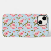 Rozen- en poolpuntenpatroon Case-Mate iPhone case (Achterkant (horizontaal))