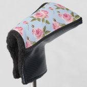 Rozen- en poolpuntenpatroon golfheadcover (3/4 voorkant)