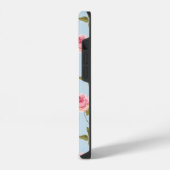 Rozen- en poolpuntenpatroon iPhone hoesje (Linkerkant)