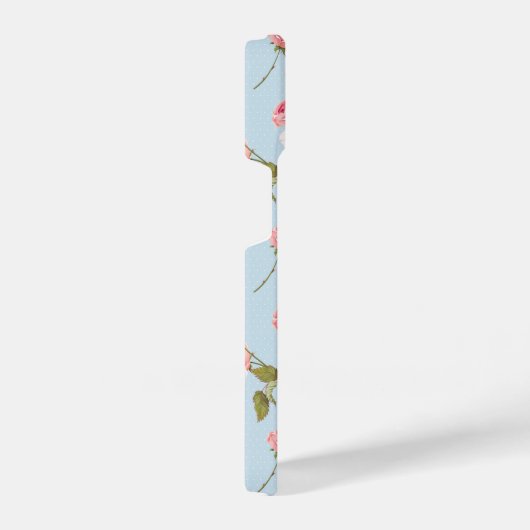 Rozen- en poolpuntenpatroon iPhone hoesje (Rechterkant)