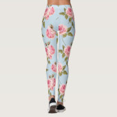 Rozen- en poolpuntenpatroon leggings (Achterkant)