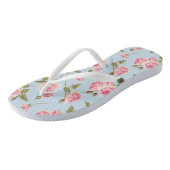 Rozen- en poolpuntenpatroon teenslippers (Schuin)
