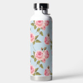 Rozen- en poolpuntenpatroon waterfles (Links)