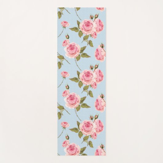 Rozen- en poolpuntenpatroon yogamat (Voorkant)