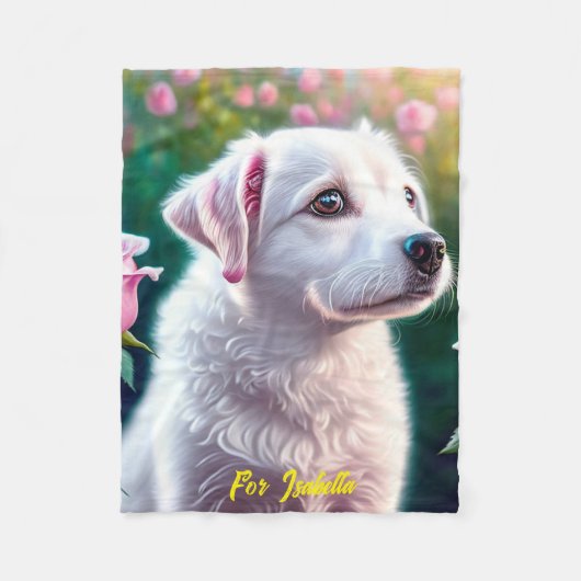 Rozen en prachtig Collectie Fleece Deken (Voorkant)