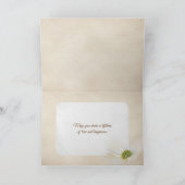 Rozen en ringen op witte Bijbel Kaart (Binnen)