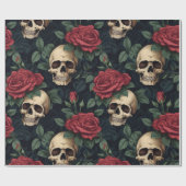 Rozen en rode rozen cadeaupapier (Vlak)