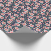 Rozen en rozenknoppen: Bloemen naadloos. Cadeaupapier (Hoek)