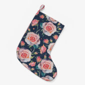 Rozen en rozenknoppen: Bloemen naadloos. Kleine Kerstsok (Voorkant (Hangend))