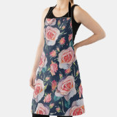 Rozen en rozenknoppen: Bloemen naadloos. Schort (Insitu)