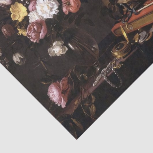  Rozen- en schedel-papier Tissuepapier (Detail)