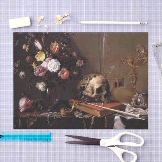 Rozen- en schedel-papier Tissuepapier (Craft)