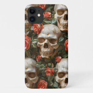Rozen en schedels ontwerp Case-Mate iPhone case