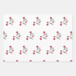 Rozen en sigaretten inpakpapier vel