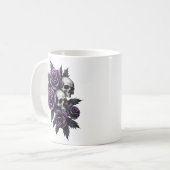 Rozen en skelet koffiemok (Voorkant links)