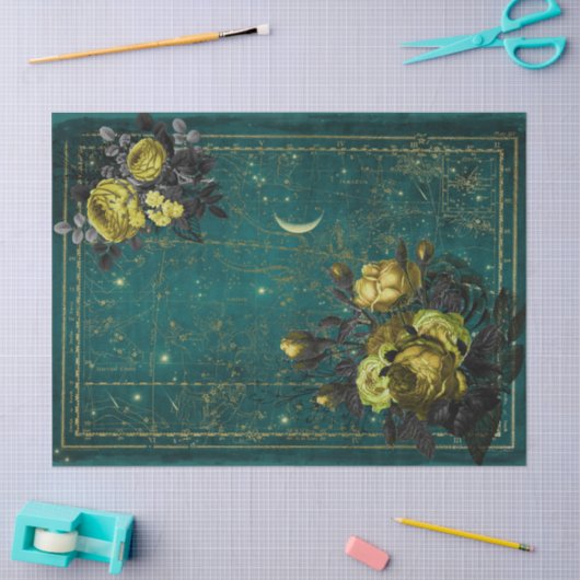 Rozen en sterren tissuepapier (Craft)