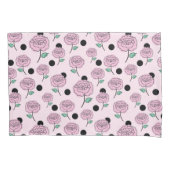 Rozen en stippen. kussensloop (Voorkant)