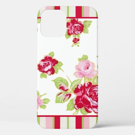 Rozen en strips Case-Mate iPhone case (Achterkant)