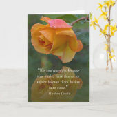 Rozen en Thorns Inspirerend Lincoln Quote Card Kaart (Gele Bloem)