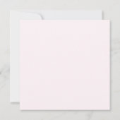 Rozen en tinten roze Save The Date kaart (Achterkant)
