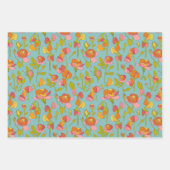 Rozen en twijnen inpakpapier vel (Voorkant)