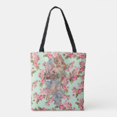 Rozen en Valentijn Cherub Tote Bag (Achterkant)