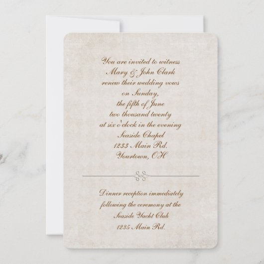 Rozen en vernieuwing van Rings Vow Kaart (Achterkant)