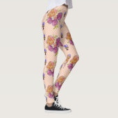 Rozen en Violet Shabby waterverf Leggings (Rechts)