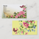 ROZEN EN VISITEKAARTJES VOOR BUTTERFLIES (Voorkant / Achterkant)