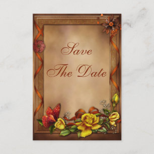 Rozen en vlinder Baby shower Opslaan Datum Save The Date