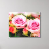 Rozen en vlinder canvas afdruk (Voorkant)