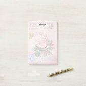  Rozen en vlinder Post-it® Notes (Op bureau)