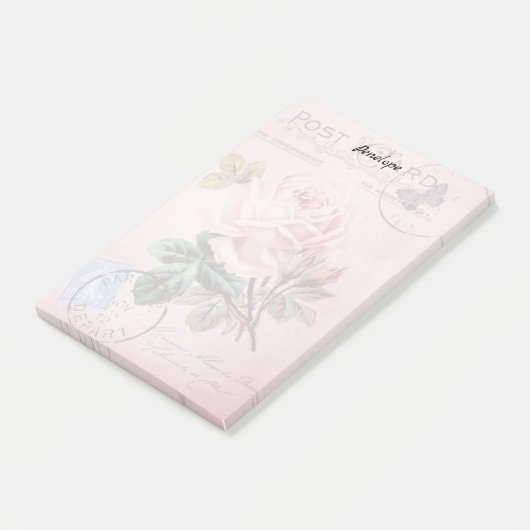 Rozen en vlinder Post-it® Notes (Schuin)