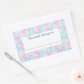 Rozen en Vlinders Boekplaten aan te passen Rechthoekige Sticker (Envelop)