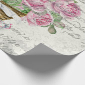 Rozen en vlinders Cadeaupapier (Hoek)