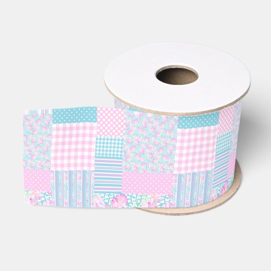 Rozen en Vlinders Nep Patchwork Lint (Spoel)